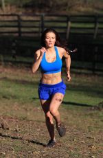 JESS IMPIAZZI Work Out at a Park in Surrey