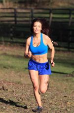 JESS IMPIAZZI Work Out at a Park in Surrey