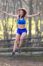 JESS IMPIAZZI Work Out at a Park in Surrey