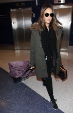 JESSICA ALBA at LAX Airport in Los Angeles 02/16/2016