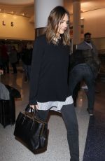 JESSICA ALBA at Los Angeles International Airport 02/17/2016