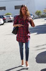 JESSICA ALBA in Jeans and Heels Out in Los Angeles 02/23/2016