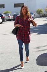 JESSICA ALBA in Jeans and Heels Out in Los Angeles 02/23/2016