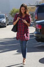 JESSICA ALBA in Jeans and Heels Out in Los Angeles 02/23/2016