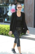 JESSICA ALBA Leaves a Gym in Los Angeles 02/28/2016
