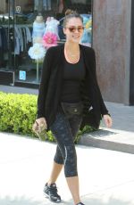JESSICA ALBA Leaves a Gym in Los Angeles 02/28/2016