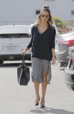 JESSICA ALBA Leaves Her Office in Santa Monica 02/23/2016