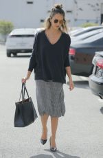 JESSICA ALBA Leaves Her Office in Santa Monica 02/23/2016
