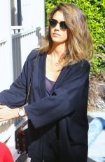JESSICA ALBA Out for Breakfast in West Hollywood 02/15/2016