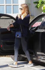 JESSICA ALBA Out for Breakfast in West Hollywood 02/15/2016