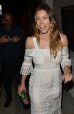 JESSICA BIEL at AU Fudge in West Hollywood 02/16/2016