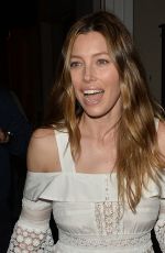 JESSICA BIEL at AU Fudge in West Hollywood 02/16/2016