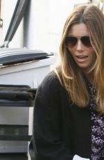 JESSICA BIEL Out Shopping in Beverly Hills 02/26/2016