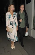 JESSICA WRIGHT at Nobu Restaurant in London 02/11/2016