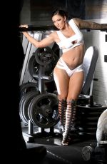 JODIE MARSH on the Set of a Workout Photoshoot
