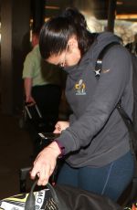JORDIN SPARKS at LAX Airport in Los Angeles 02/08/2016