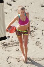 JOSEPHINE SKRIVER on the Set of VSX Commercial in Malibu 02/26/2016