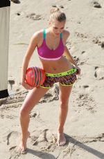 JOSEPHINE SKRIVER on the Set of VSX Commercial in Malibu 02/26/2016