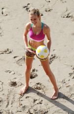 JOSEPHINE SKRIVER on the Set of VSX Commercial in Malibu 02/26/2016