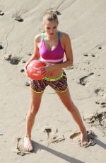 JOSEPHINE SKRIVER on the Set of VSX Commercial in Malibu 02/26/2016
