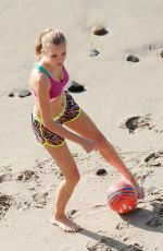 JOSEPHINE SKRIVER on the Set of VSX Commercial in Malibu 02/26/2016