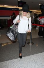 JULIANNE HOUGH at LAX Airport in Los Angeles 02/19/2016
