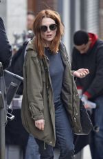 JULIANNE MOORE Arrives at Inside Amy Schumer Set in New York 02/04/2016