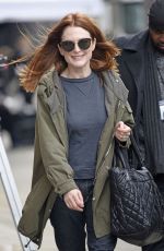 JULIANNE MOORE Arrives at Inside Amy Schumer Set in New York 02/04/2016