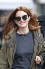 JULIANNE MOORE Arrives at Inside Amy Schumer Set in New York 02/04/2016