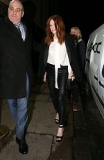 JULIANNE MOORE Leaves Her Hotel in London 02/12/2016