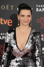 JULIETTE BINOCHE at 30th Annual Goya Film Awards in Madrid 02/06/2016