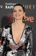 JULIETTE BINOCHE at 30th Annual Goya Film Awards in Madrid 02/06/2016