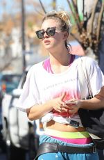 KALEY CUOCO at a Gas Station in Los Angeles 02/09/2016