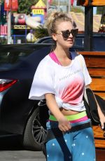 KALEY CUOCO at a Gas Station in Los Angeles 02/09/2016