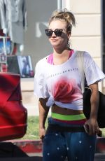 KALEY CUOCO at a Gas Station in Los Angeles 02/09/2016