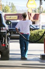 KALEY CUOCO at a Gas Station in Los Angeles 02/09/2016