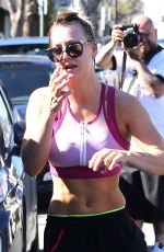 KALEY CUOCO Leaves Yoga Class in Studio City 02/09/2016