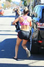 KALEY CUOCO Leaves Yoga Class in Studio City 02/09/2016