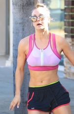 KALEY CUOCO Leaves Yoga Class in Studio City 02/09/2016