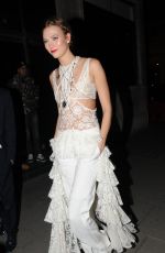 KARLIE KLOSS Arrives at Brit Awards Afterparty in London 02/24/2016
