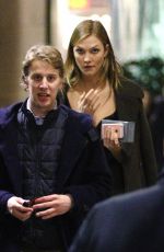 KARLIE KLOSS Out and About in Milan 02/25/2016