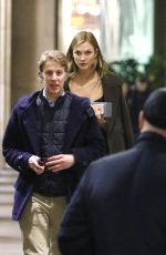 KARLIE KLOSS Out and About in Milan 02/25/2016