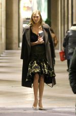 KARLIE KLOSS Out and About in Milan 02/25/2016