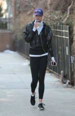 KARLIE KLOSS Out and About in New York 02/02/2016