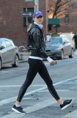 KARLIE KLOSS Out and About in New York 02/02/2016