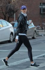 KARLIE KLOSS Out and About in New York 02/02/2016