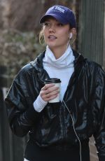 KARLIE KLOSS Out and About in New York 02/02/2016