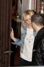 KATE HUDSON and Nick Jonas Leaves Pace Italian Restaurant in Los Angeles 02/11/2016