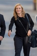 KATE WINSLET Arrives at Jimmy Kimmel Live in Los Angeles 02/01/2016