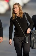 KATE WINSLET Arrives at Jimmy Kimmel Live in Los Angeles 02/01/2016